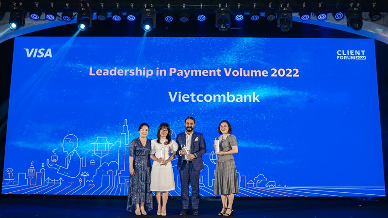 Vietcombank nhận nhiều giải thưởng của Tổ chức thẻ quốc tế Visa